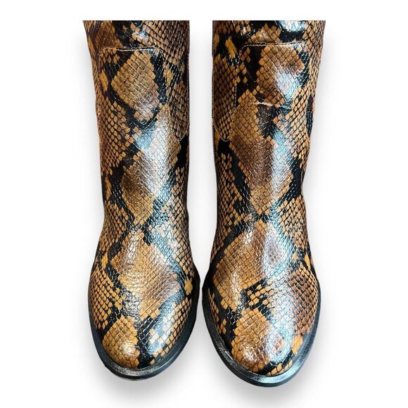 Calvin Klein Women's MASSIE Knee High Boot, CUOIO/DARK WALNUT, 11 Sexy Dress - Picture 4 of 10